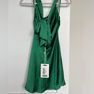 Hello Molly Silk Halter Tie Cocktail Dress